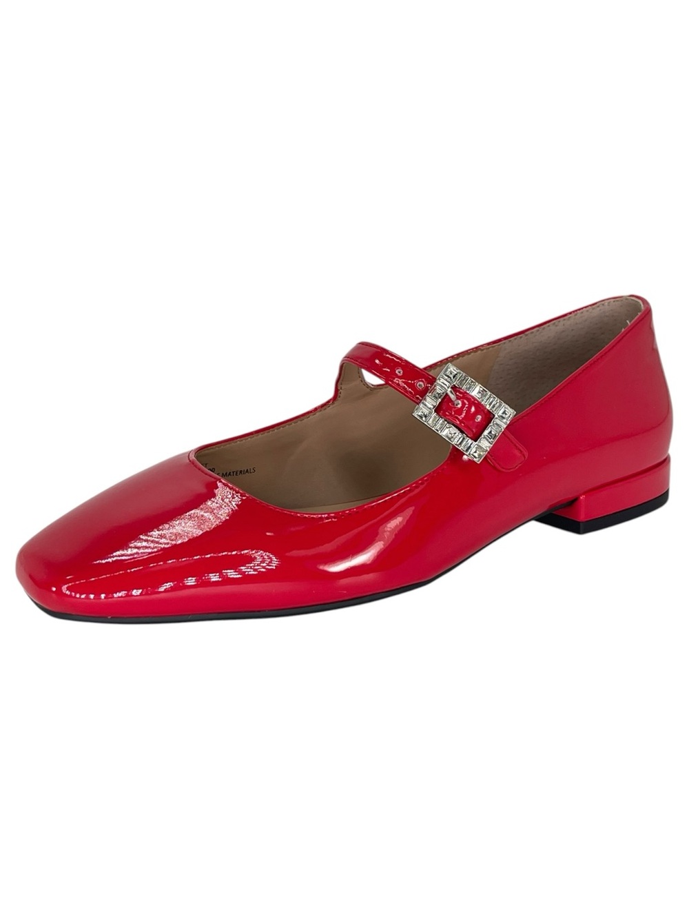 ON 34th Saadet Red Patent Leather Womens Mary Jane Flats Size 6M - Picture 2 of 11